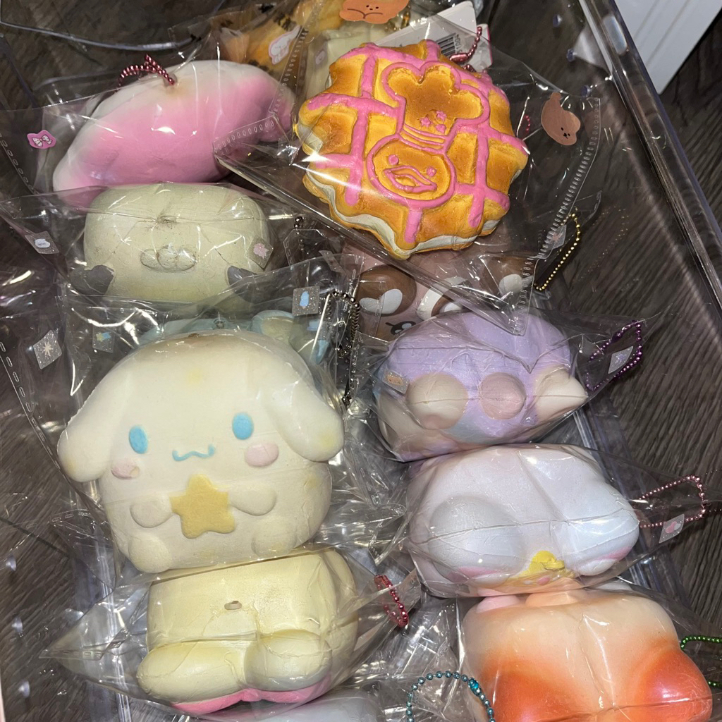 [SQUISHY SALES] squishy ibloom, sanrio, chigiri, mido licensed