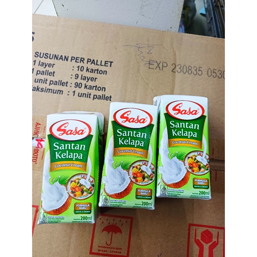 SANATAN SASA 200ML SIAP PAKAI/SANTAN INSTAN SASA/SASA SANTAN 200 PERKARTON