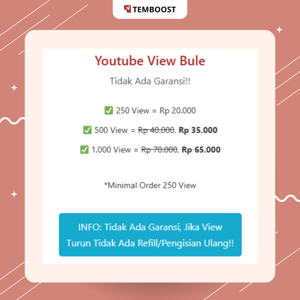 Jasa View YouTube – Real View | Tingkatkan Jam Tayang | Temboost