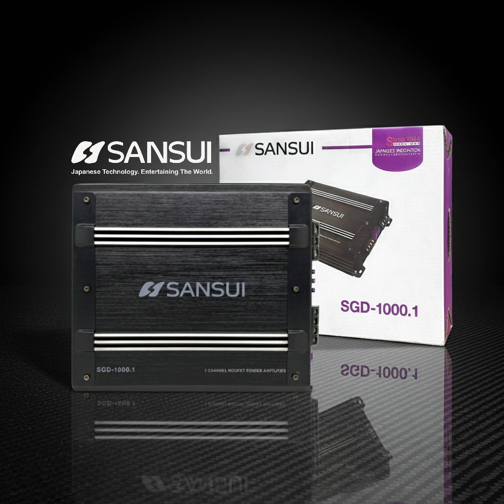 Power Monoblock Sansui SGD-1000.1 : Class D Amplifier - 4000W Peak Power - Japanese Innovation (Bass