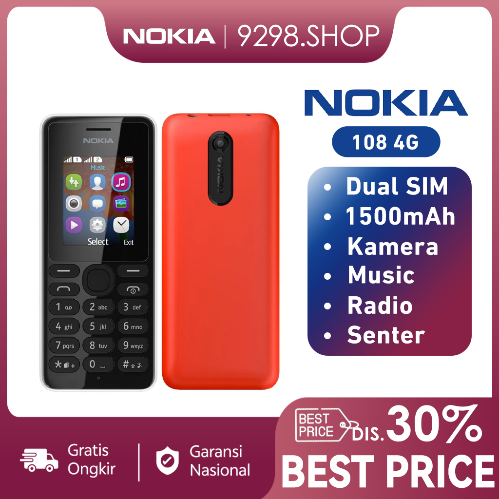 Hp Jadul Murah Nokia 108 HANDPHONE 108 Hp murah