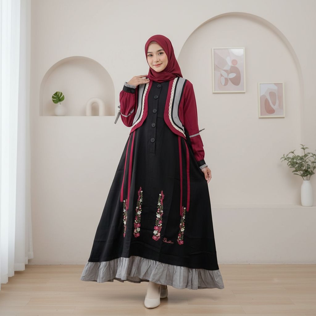 [ORI] GAMIS SHABRINA Terbaru Murah Branded 100% ORIGINAL dan HIGH QUALITY