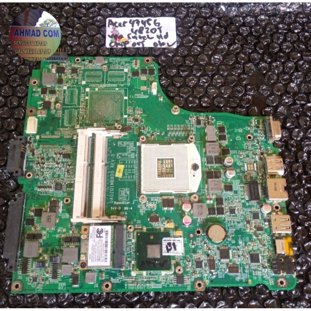 MOTHERBOARD LAPTOP ACER 4745g / 4820T VGA INTEL HD  CHIP ORI NORMAL SEHAT OK