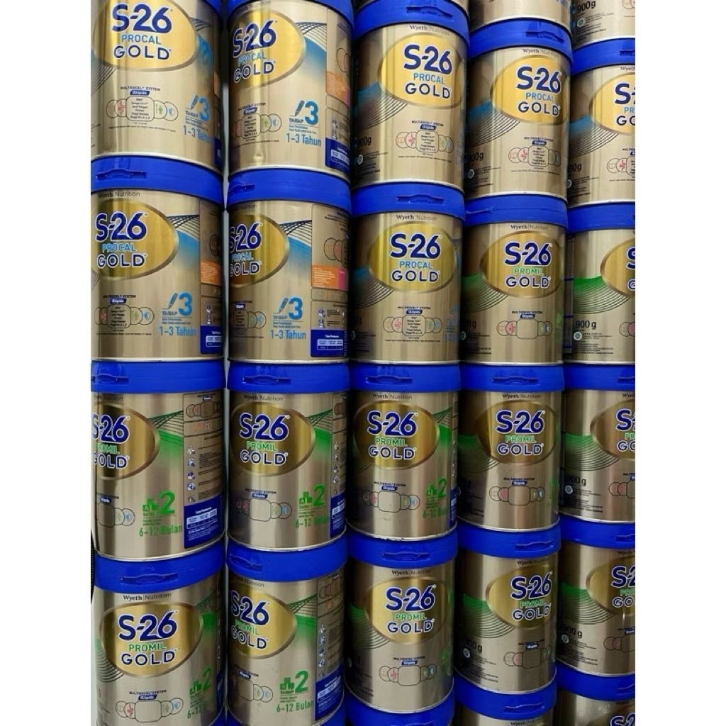 kaleng bekas susu S-26 procal gold 900gr