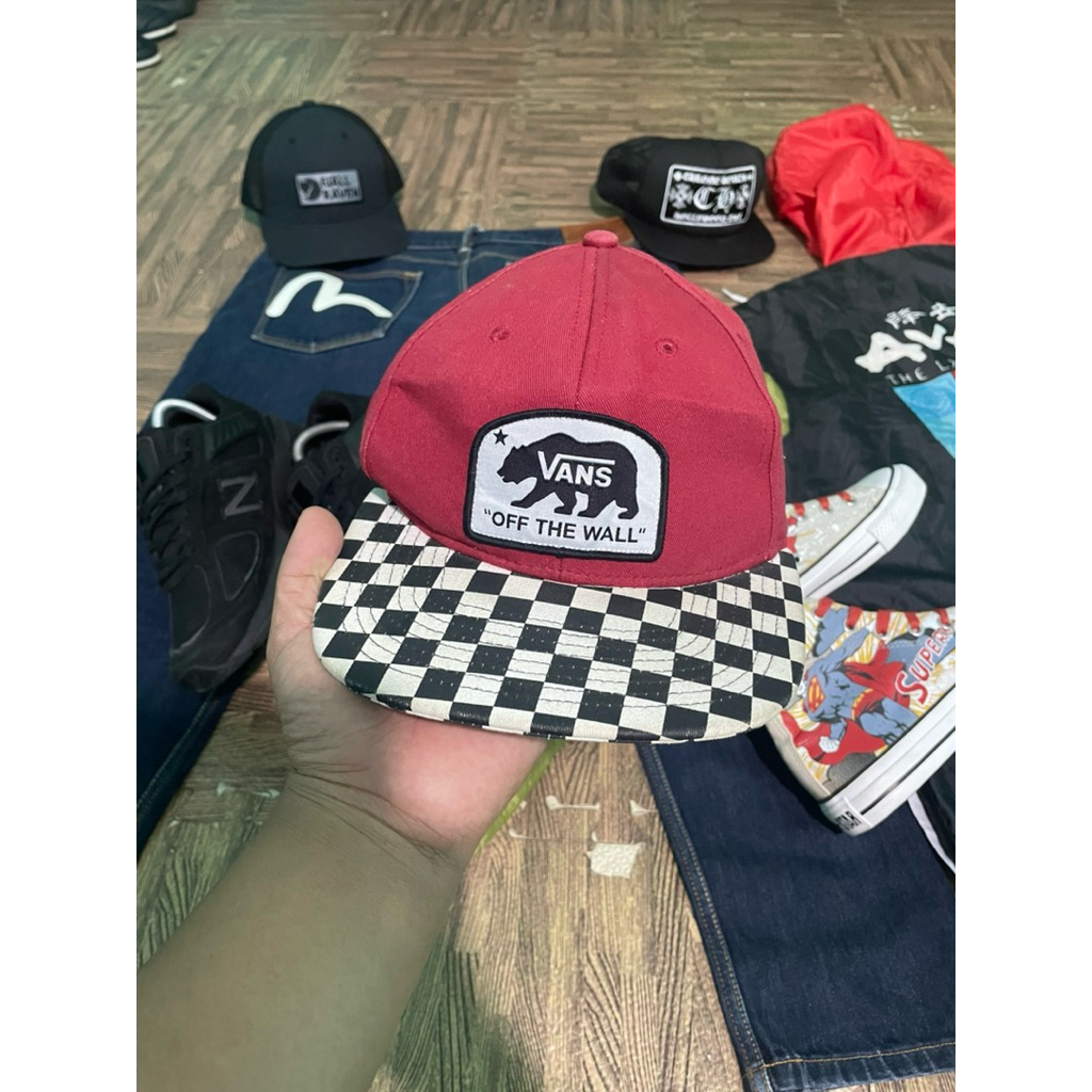 Snapback Vans Of the wall checkerboard