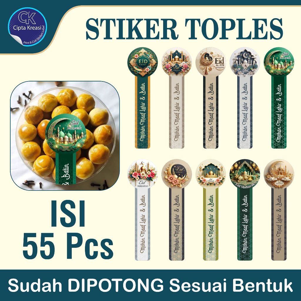 STIKER LEBARAN / STIKER SEGEL TOPLES / STIKER SEGEL MAKANAN / STIKER KEMASAN PRODUK