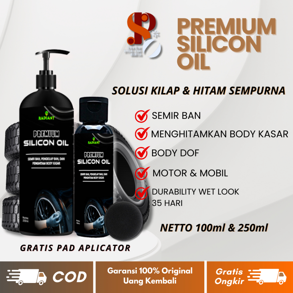 Semir Ban Mobil SILICON OIL Tahan Lama Semir Ban Motor Permanen Penghitam Pengkilap Ban Motor Silico