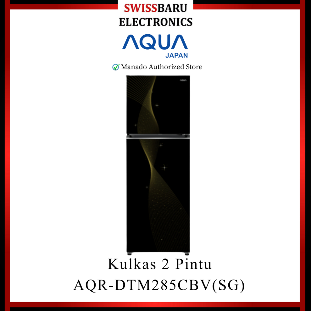 MANADO - KULKAS 2 PINTU AQUA AQR-DTM285CBV(SG)