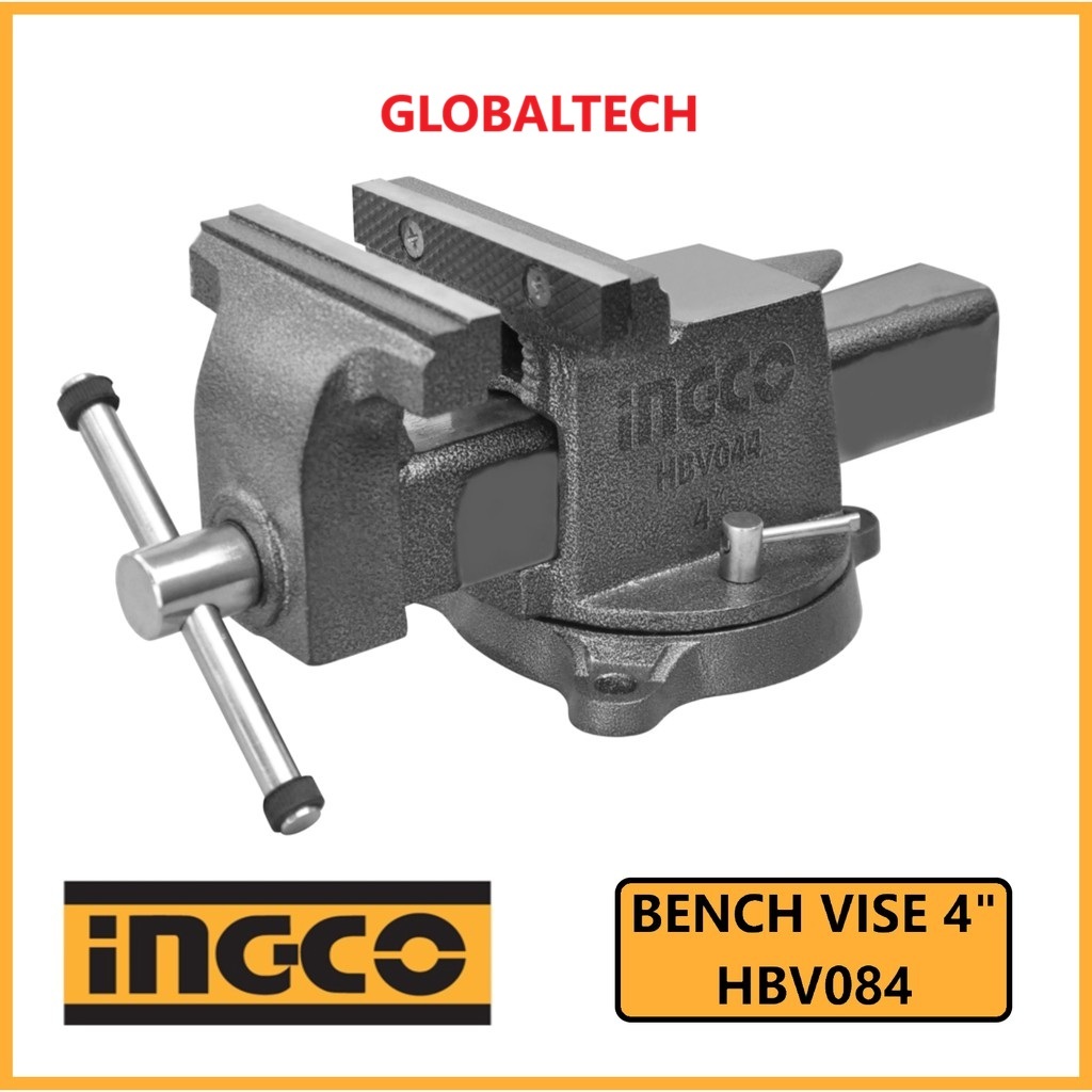 INGCO HBV084 BENCH VICE 4" RAGUM MEJA CATOK PARON PUTAR 4" RAGUM DUDUK MEJA CATOK MEJA 4"