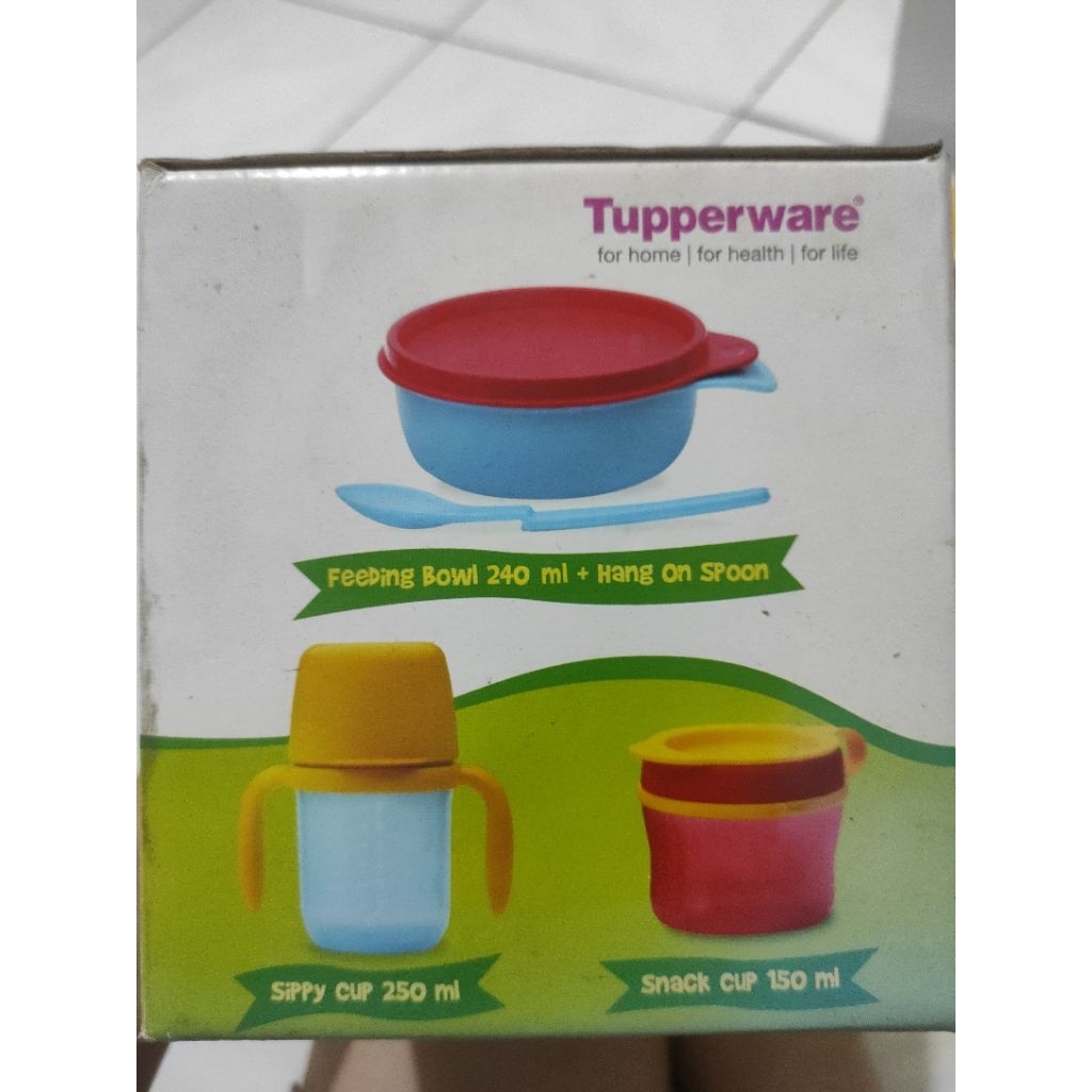 tupperware tiwi todz feeding baby food (peralatan makan bayi)