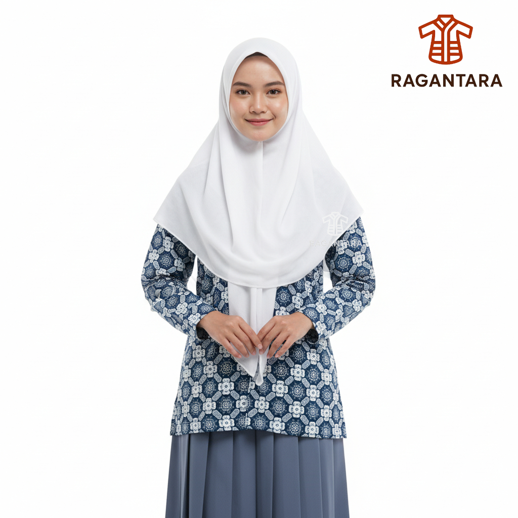 SERAGAM SEKOLAH SMA/SMK/MA BATIK BUNGA MATAHARI LENGAN PANJANG