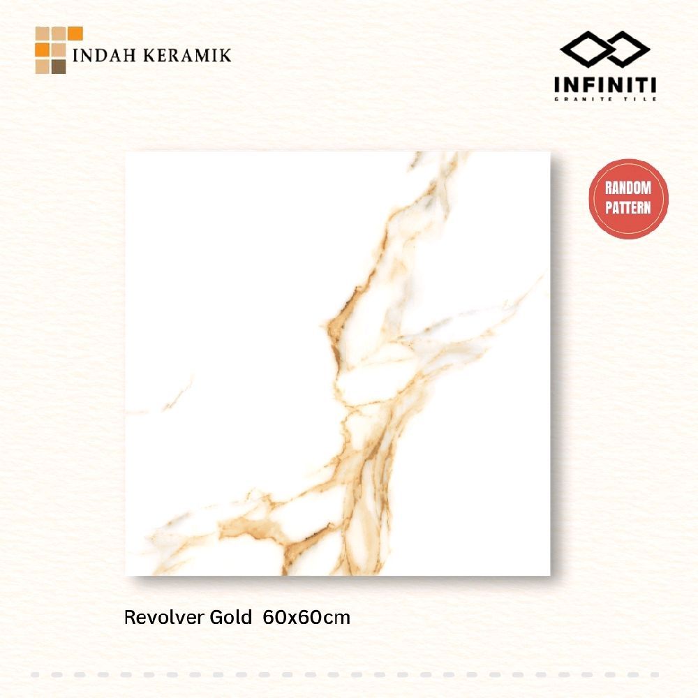 Homogenous Tile Infiniti Revolver Gold 60x60