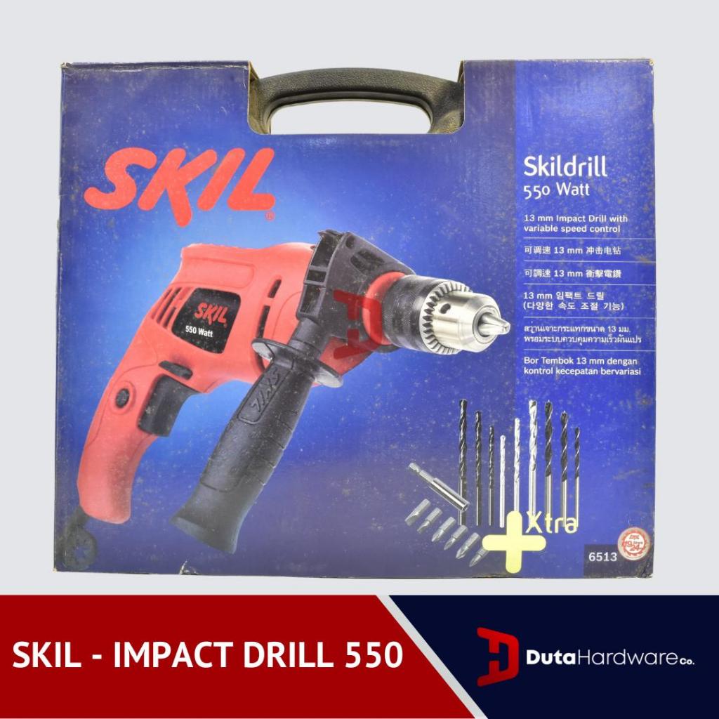 SKIL DRILL SET 13mm 6513 (550wat) - Mesin Bor Beton, Kayu & Besi