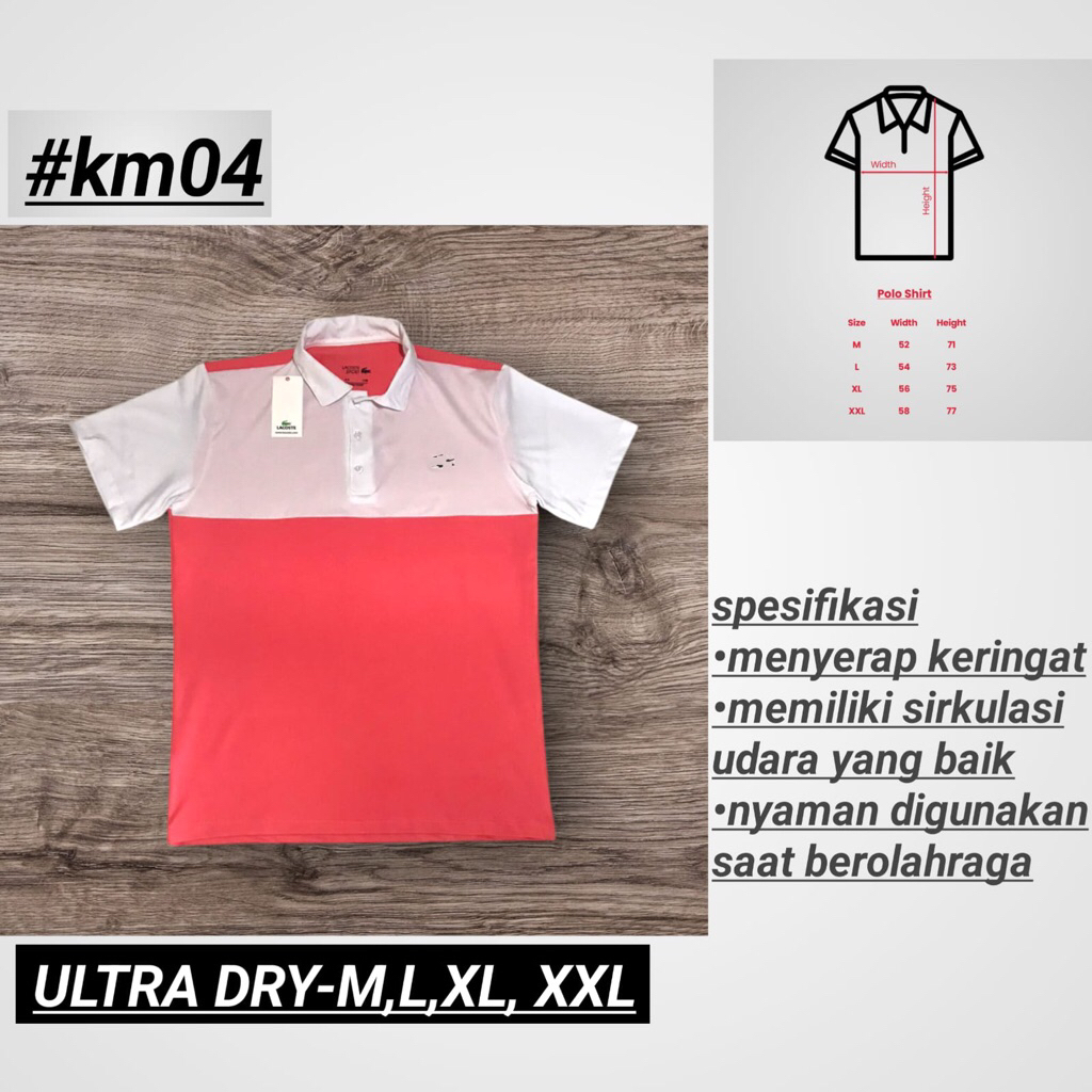 BAJU POLO OLAHRAGA TENNIS/PADEL/BADMINTON/GOLF/GYM