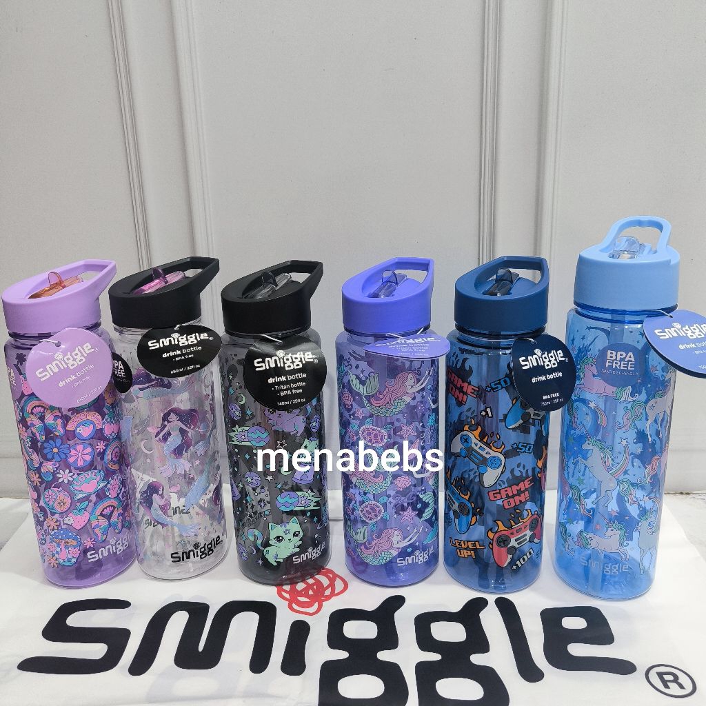 Smiggle bottle Spout Jump / Vibin / Neat / Rush Unicorn / botol minum original SALE