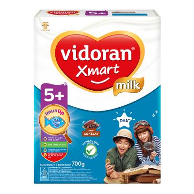 vidoran Xmart 5+ Susu Pertumbuhan Anak 5-12 Tahun Cokelat 700 g