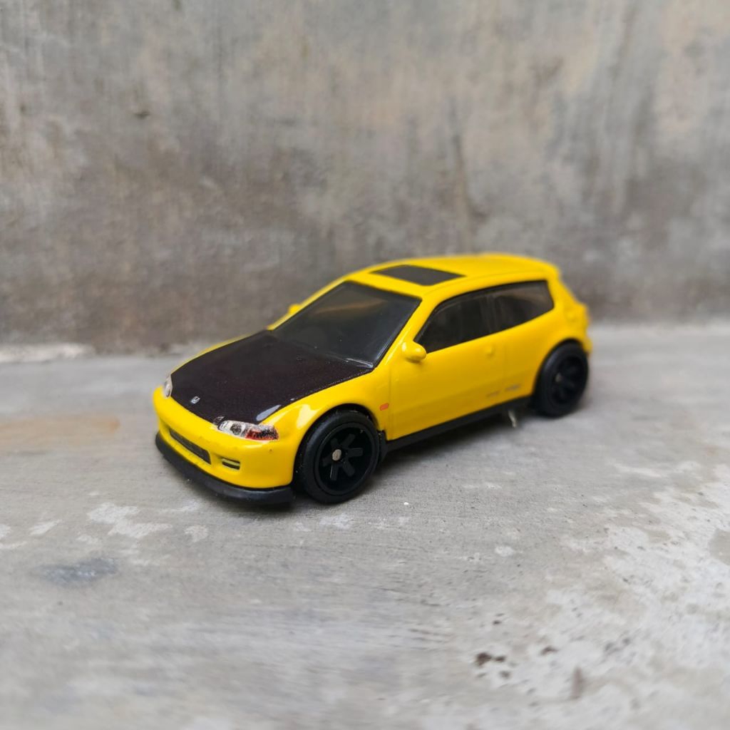 hotwheels hot wheels fast furious fast tuners honda civic EG kuning