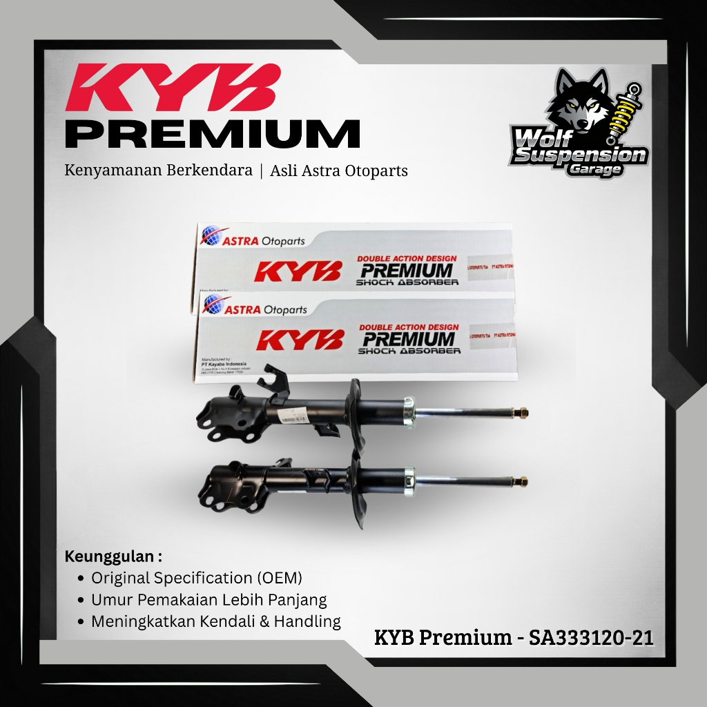 Kayaba / KYB Premium Shockbreaker Depan Mobil Nissan Evalia