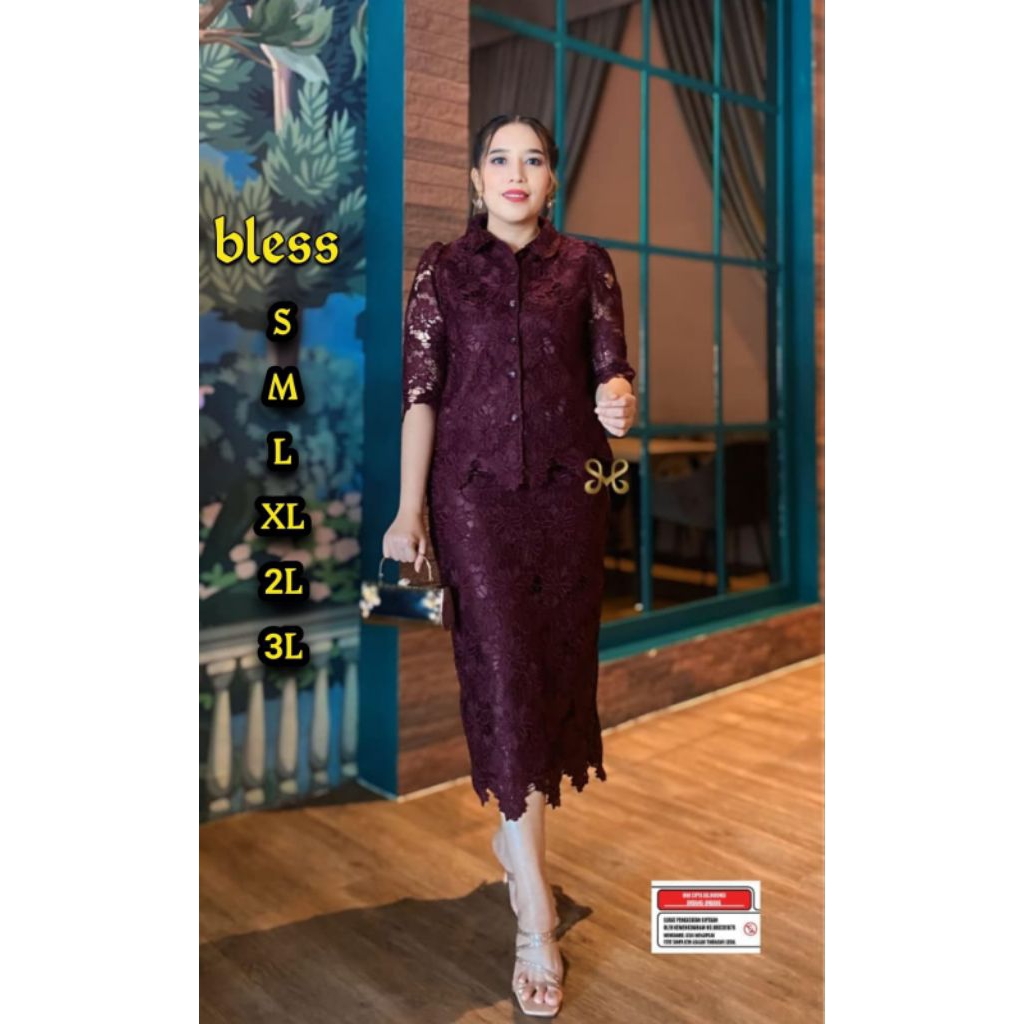 SETELAN Baju Rok Brokat/Set Brokat Bangkok Premium/Monalisa