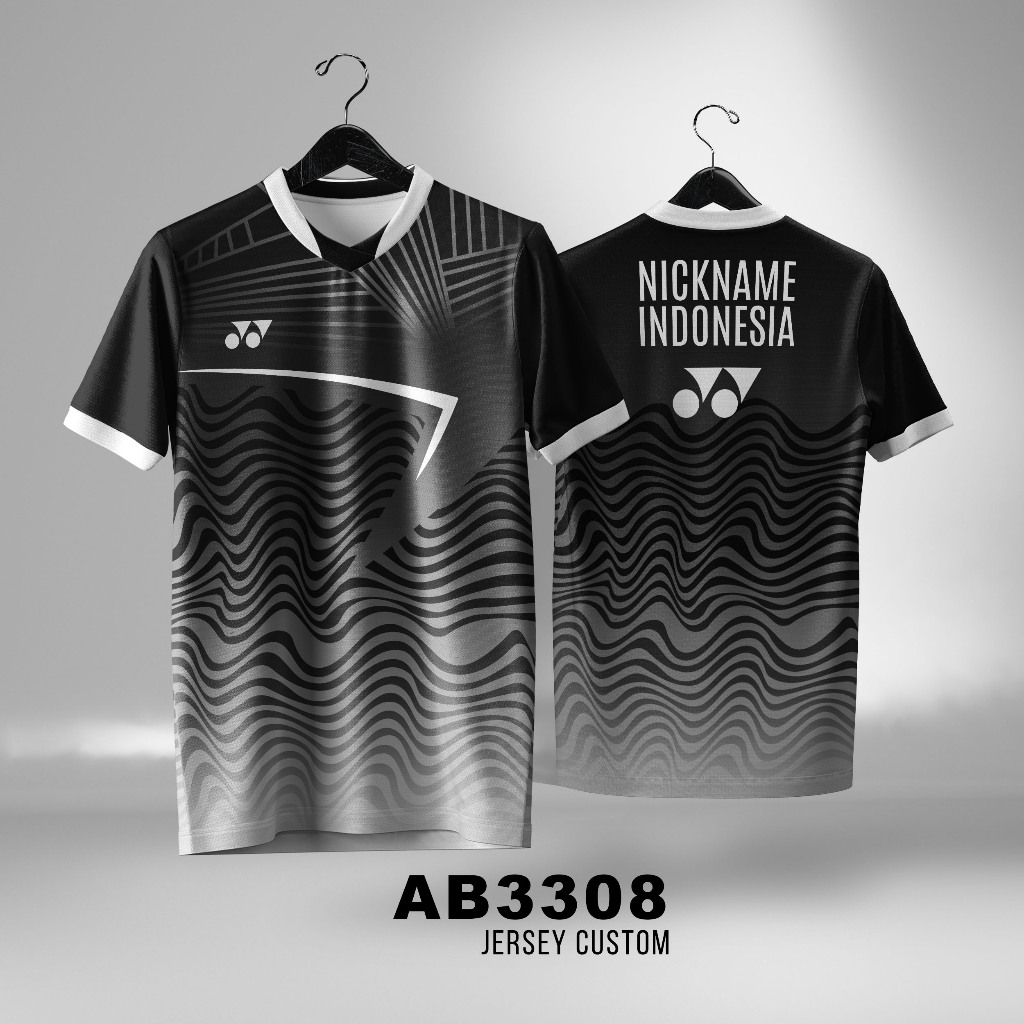 Jersey Badminton Bulutangkis Yonex Custom Nama Unisex