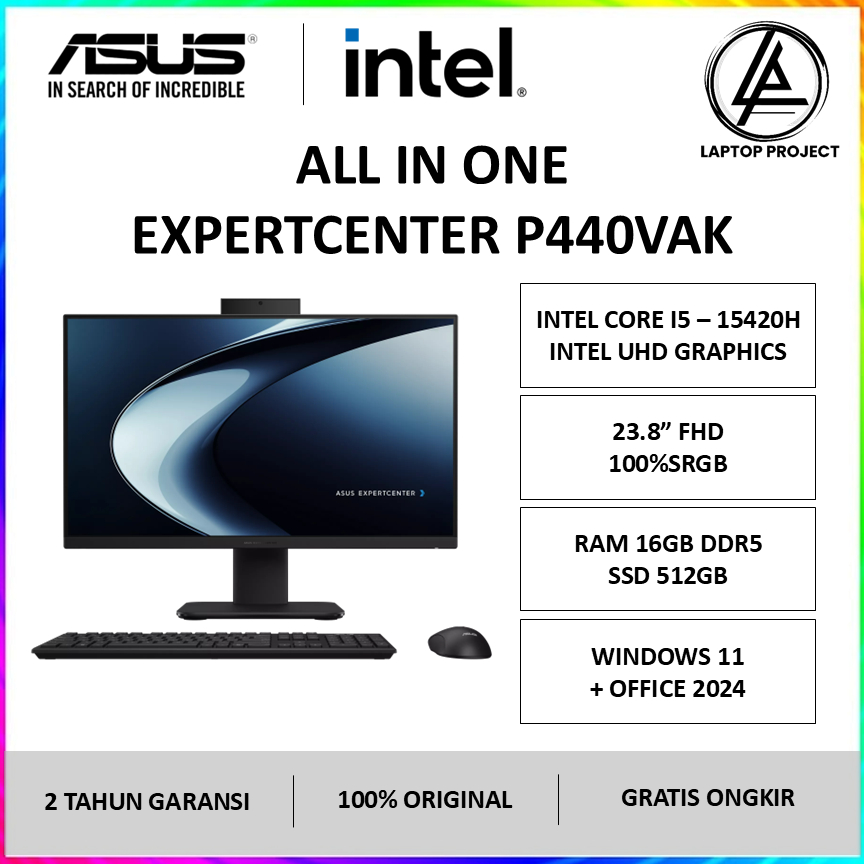 AIO ASUS P440VAK Intel Core i5 13420H 16GB SSD 512GB 23.8 inch W11 OHM 2024
