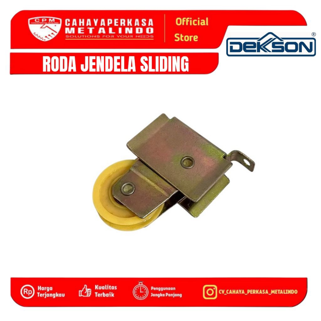 Roda jendela sliding Geser Dekson roda sliding window Dekson