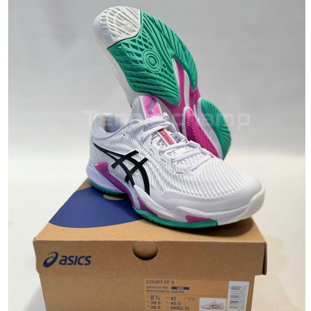 Sepatu Tenis Asics Court FF 3 Men White Digital Sakura/Tennis Shoe Asics Court FF 3 Original