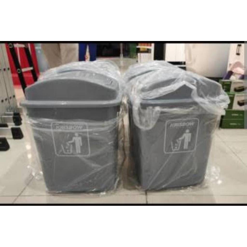 Tempat Sampah Krisbow 30Liter Abu-Abu
