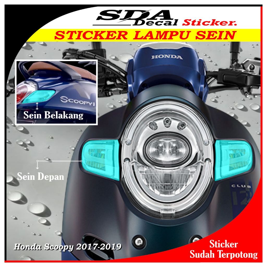 Stiker Lampu Sein SCOOPY Stylist 2017-2019 | Stiker Lampu Sein SCOOPY  Stylist 2017-2019 | Stiker Pe