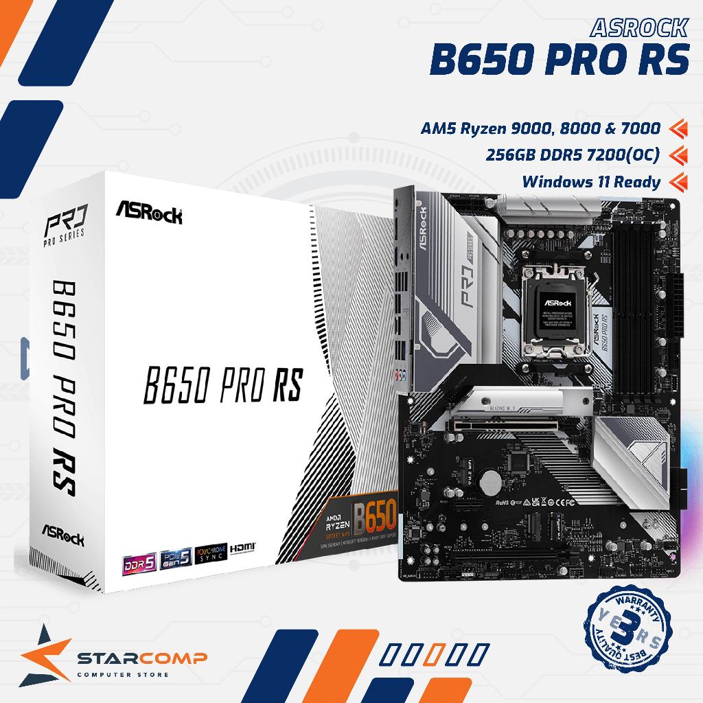ASRock B650 PRO RS AM5 B650 DDR5