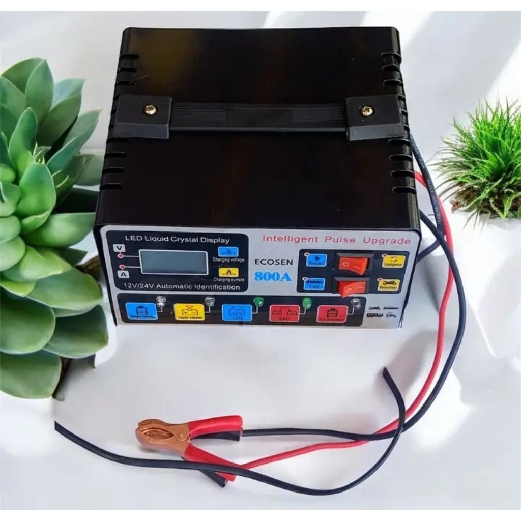 CAS AKI MOBIL DAN MOTOR CHARGER AKI OTOMATIS 12/24VOLT COD