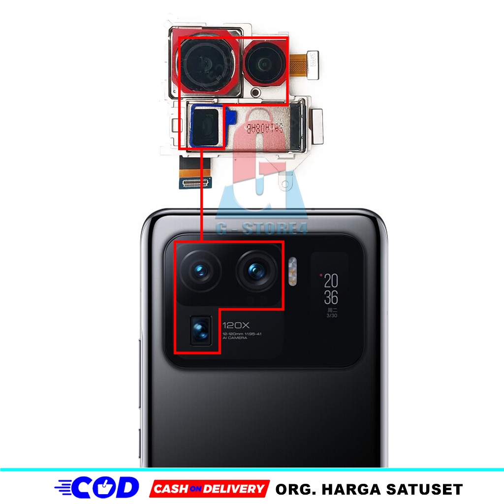 KAMERA BELAKANG Mi 11 ULTRA BACK CAMERA XIAOMI MI 11 ULTRA ORIGINAL