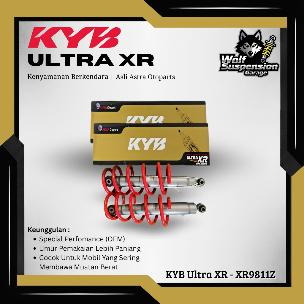 Kayaba / KYB Ultra XR Shockbreaker & Per Belakang Mobil Calya / Sigra