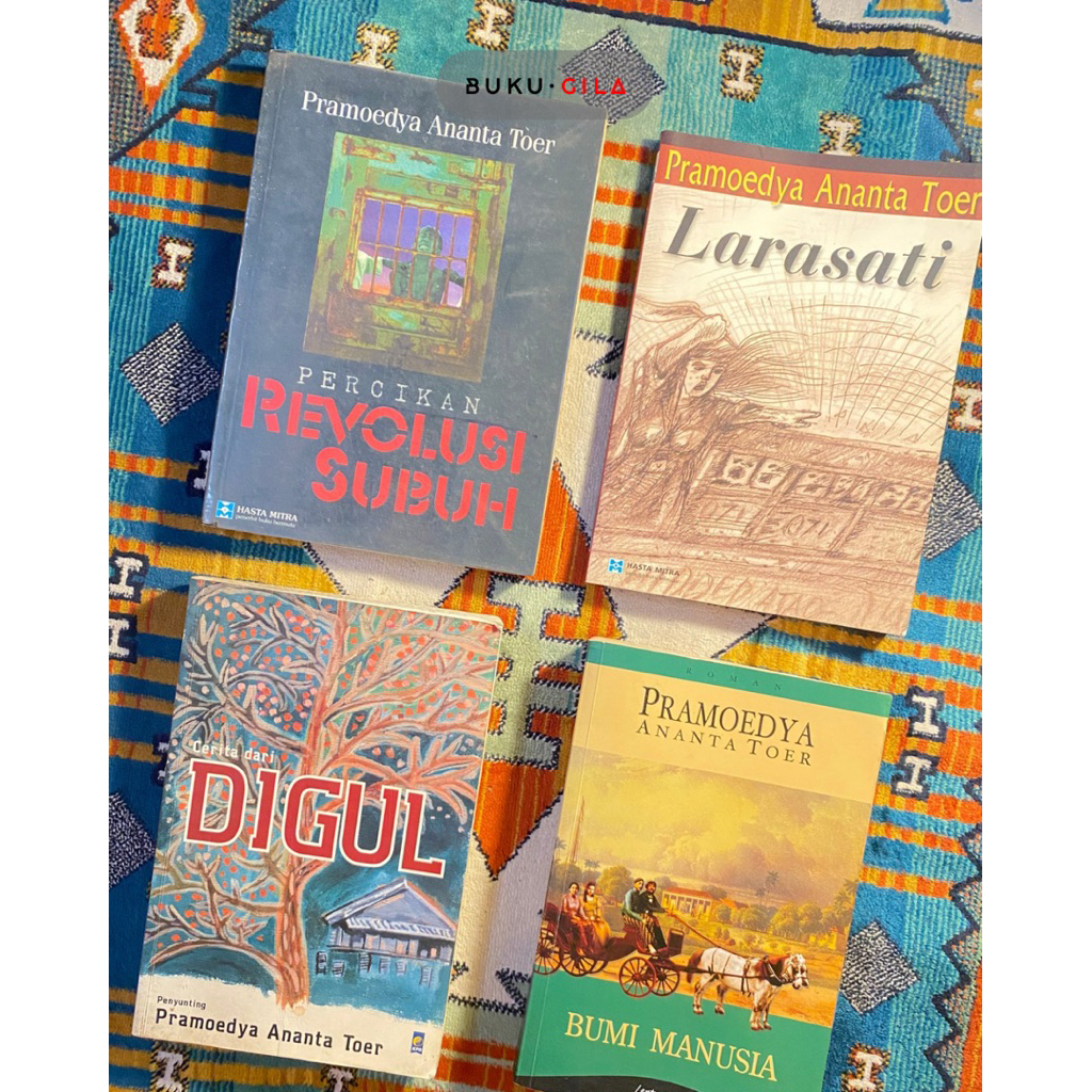 BUKU PRELOVED ORIGINAL PRAMOEDYA ANANTA TOER | NOVEL ORIGINAL PRAMOEDYA ANANTA TOER | TETRALOGI PULA