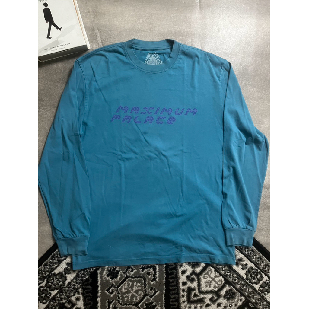 Palace Longsleeve T-Shirt Big Logo Blue