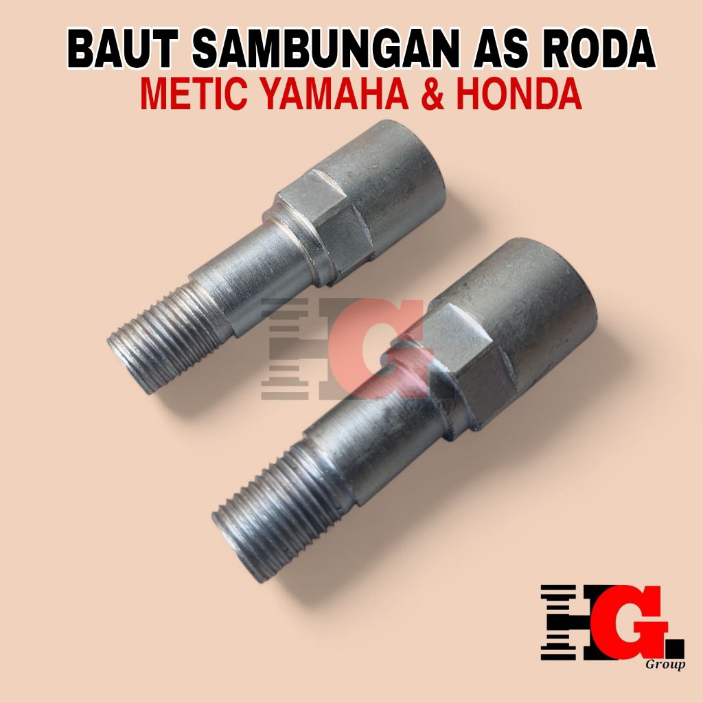 Baut Sambungan As Roda Belakang all metic Honda & Yamaha
