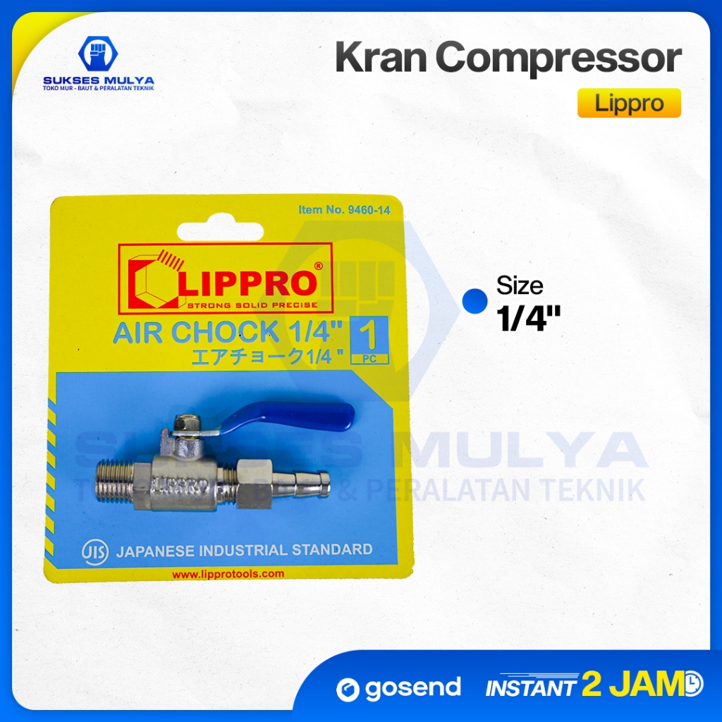 LIPPRO Kran Angin Kompresor  9460-14 - Air Chock - Air Chuck