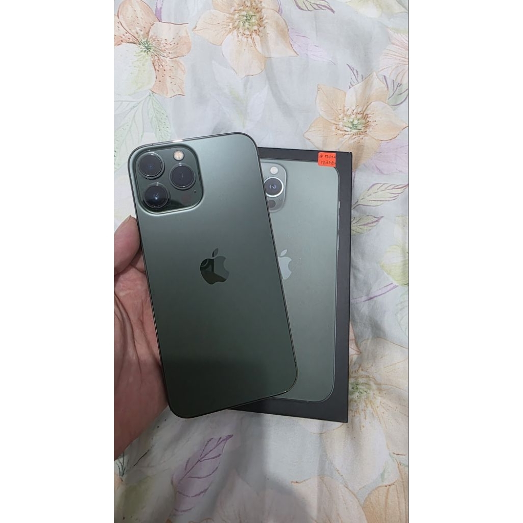 IPHONE 13 PRO MAX ALPINE GREEN (128gb) MULUS PEMAKAIAN PRIBADI
