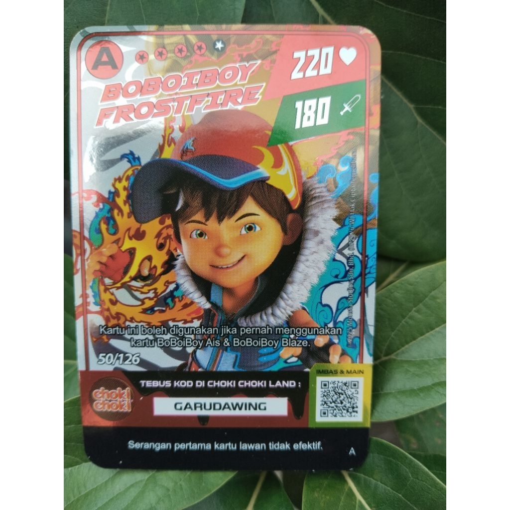 monsta galaxs card boboiboy frost fire