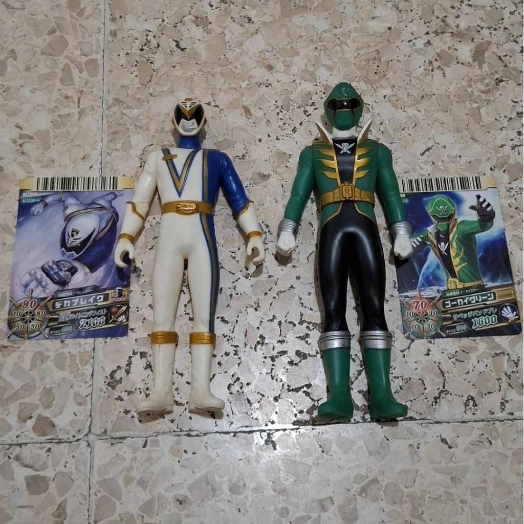 Take All murah Sofubi Vinyl Figure Bandai Power Rangers Legend Super Sentai Heroes putih SPD police 