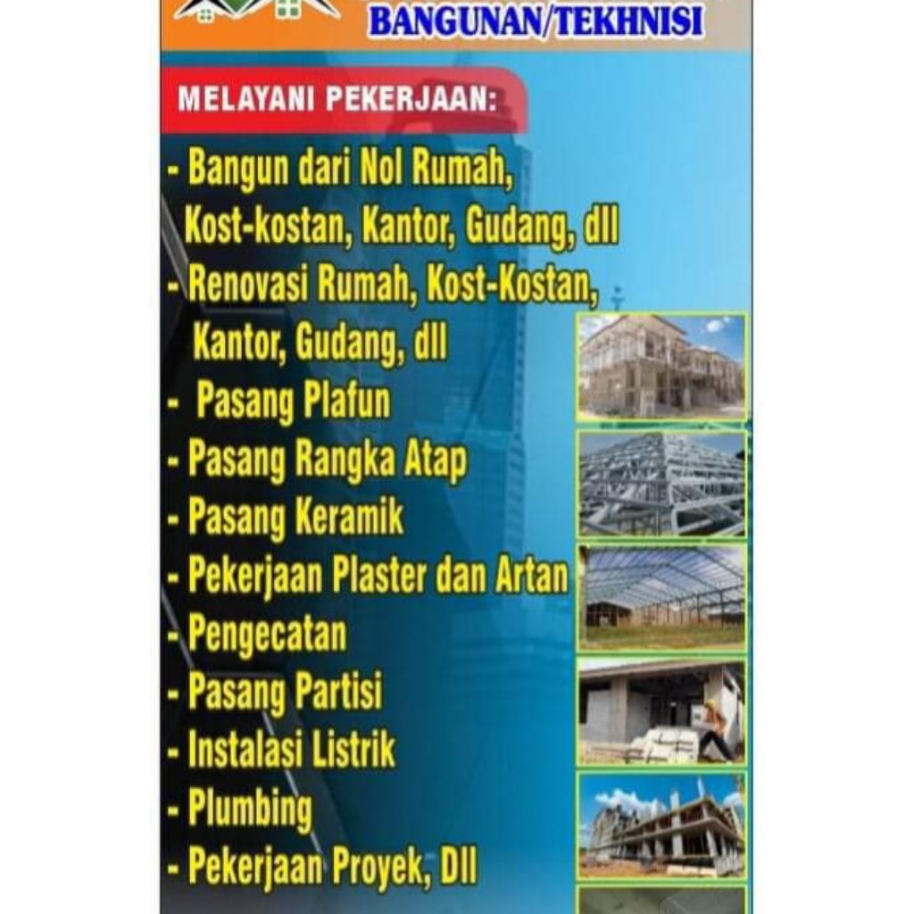 jasa pemasangan atap baja ringan dan renovasi rumah