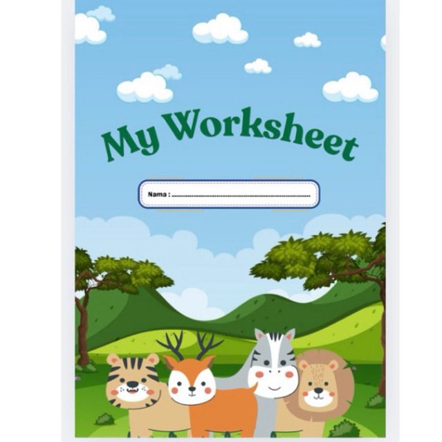 Worksheet Anak 2-4th Berisi 40 halaman A4+ map + Spidol wipe and clean