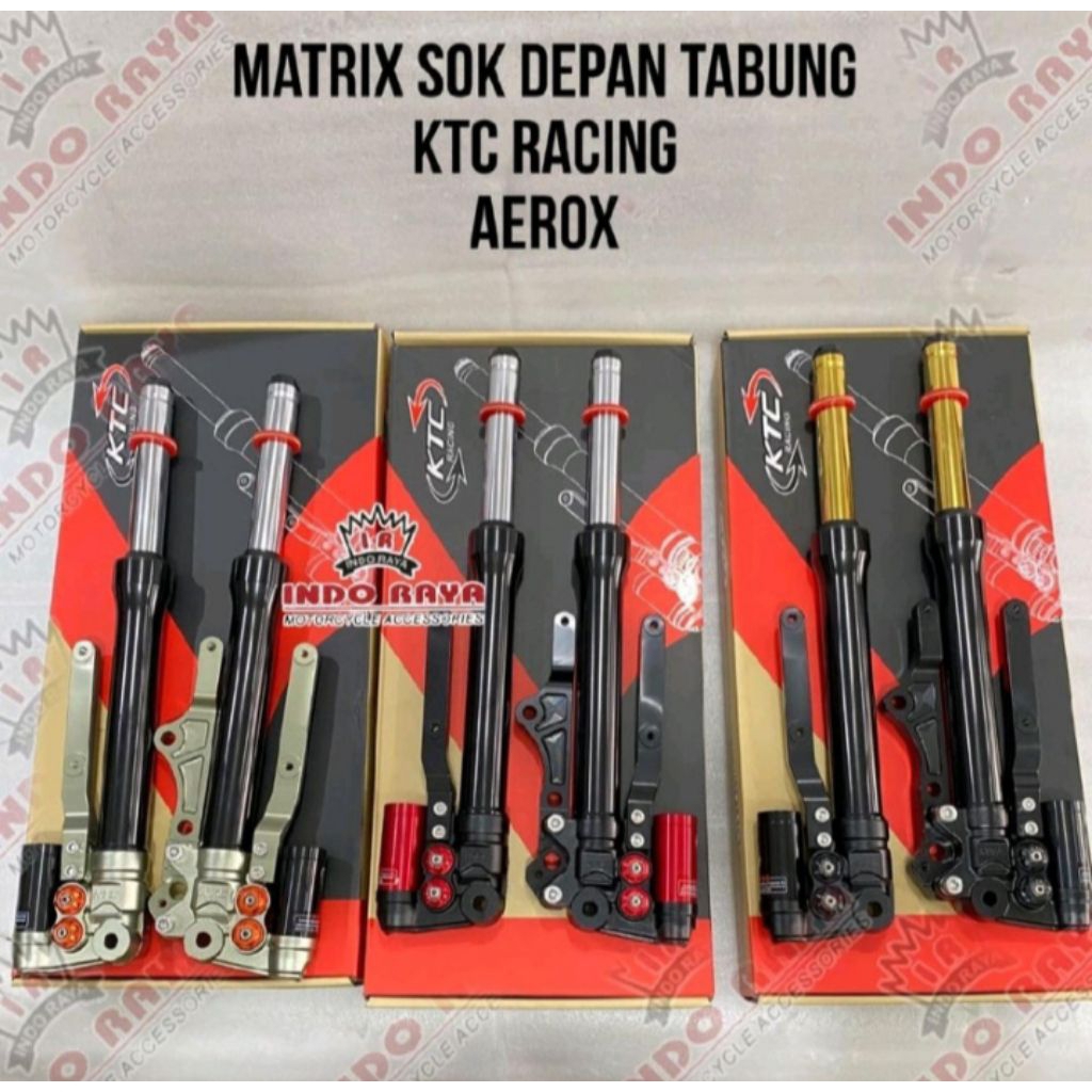 SUSPENSION DEPAN KTC RACING MATRIX AEROX OLD/AEROX NEW -ORIGINAL KTC RACING