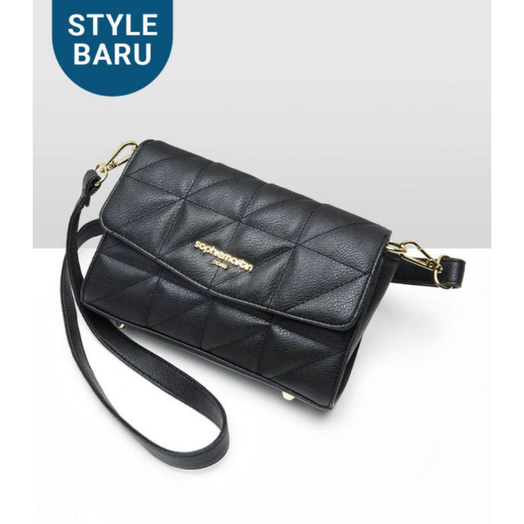 SOPHIE MARTIN PARIS GEMAYA SLING BAG BLACK