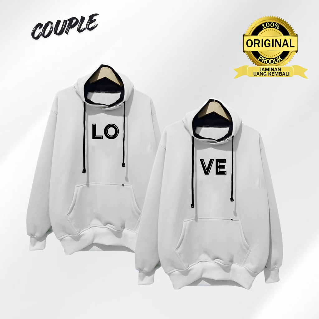 hoodie Sweater couple pasangan 2 pcs tebal / Sweater couple pacar / Hodie couple pasangan / jaket co