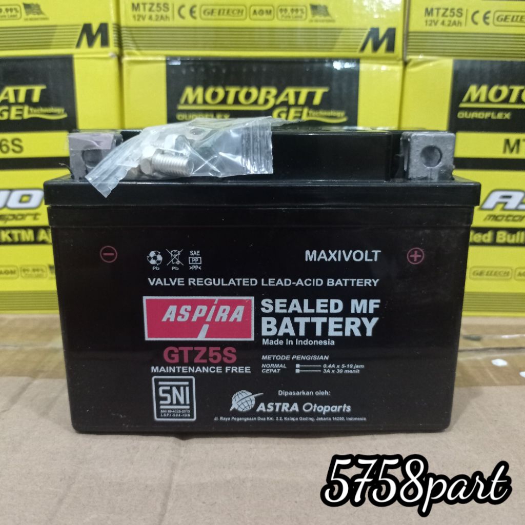 AKI ASPIRA GTZ5S ORIGINAL 100% vario 110, beat, supra 125