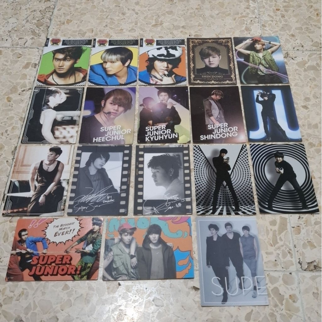 Take All murah Kartu Photocard Kpop Super Junior Suju jadul Collectible Card SM Entertainment rare l