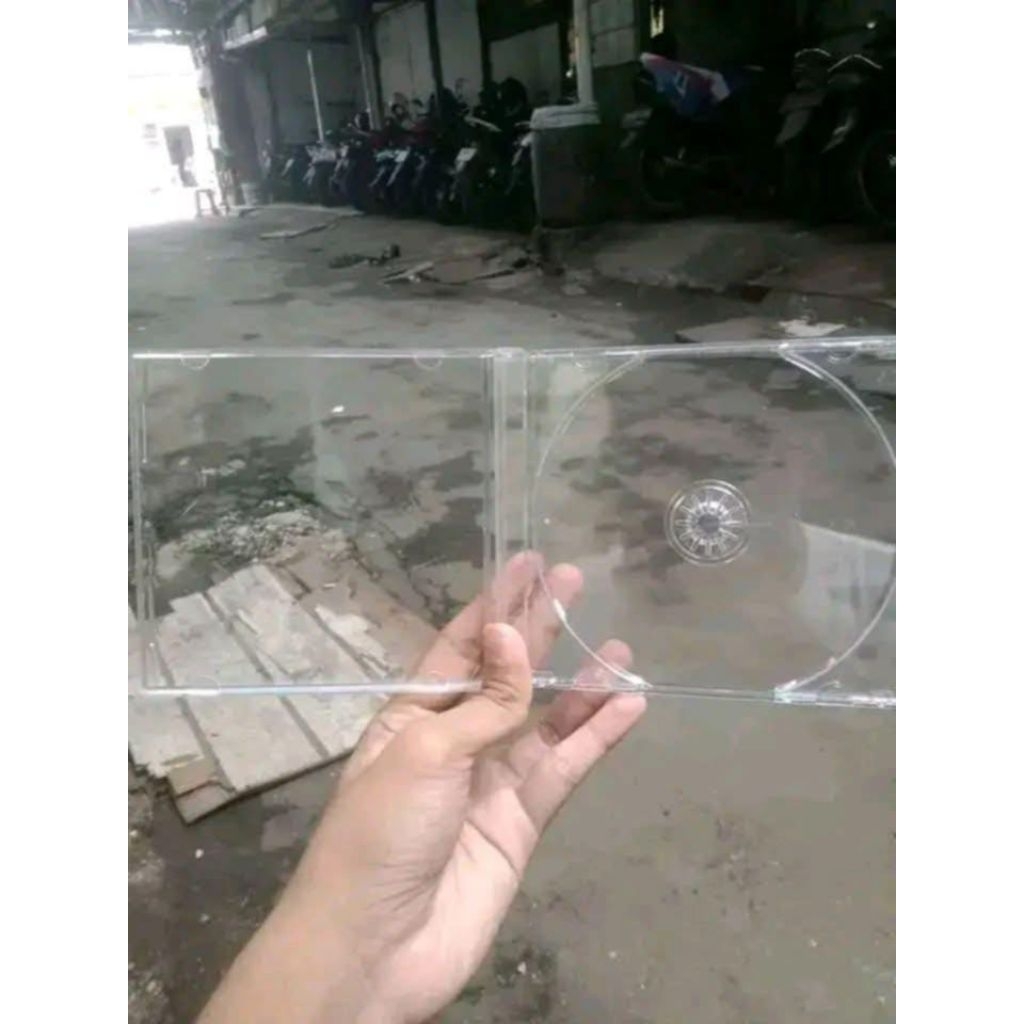 Casing CD mika tebal impor bening 10 pcs