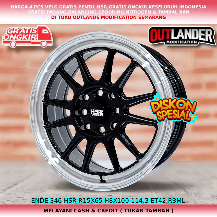 Velg ring15 velg mobil Ignis| Karimun| Estilo| Splash| Swift| WagonR| dll velg hsr ende R15