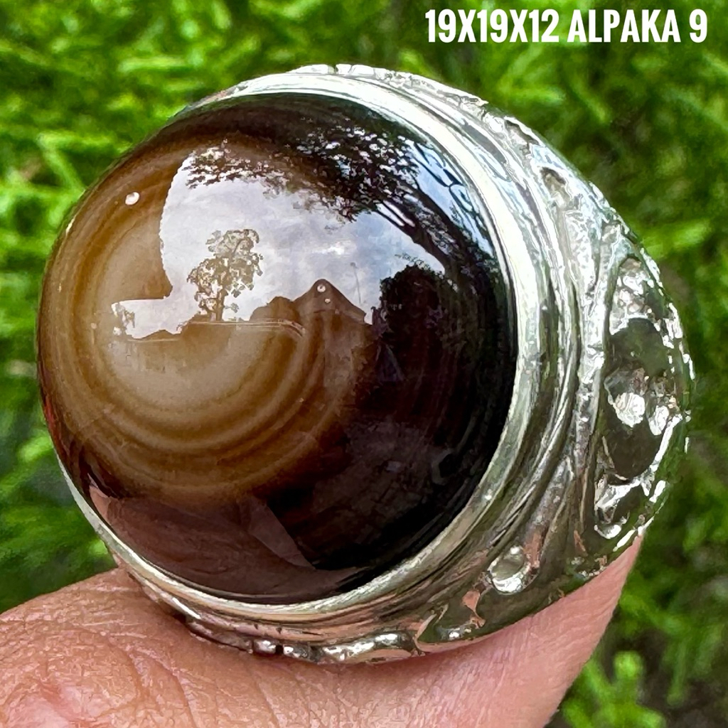 Cincin Batu Akik Natural Yaman Mata